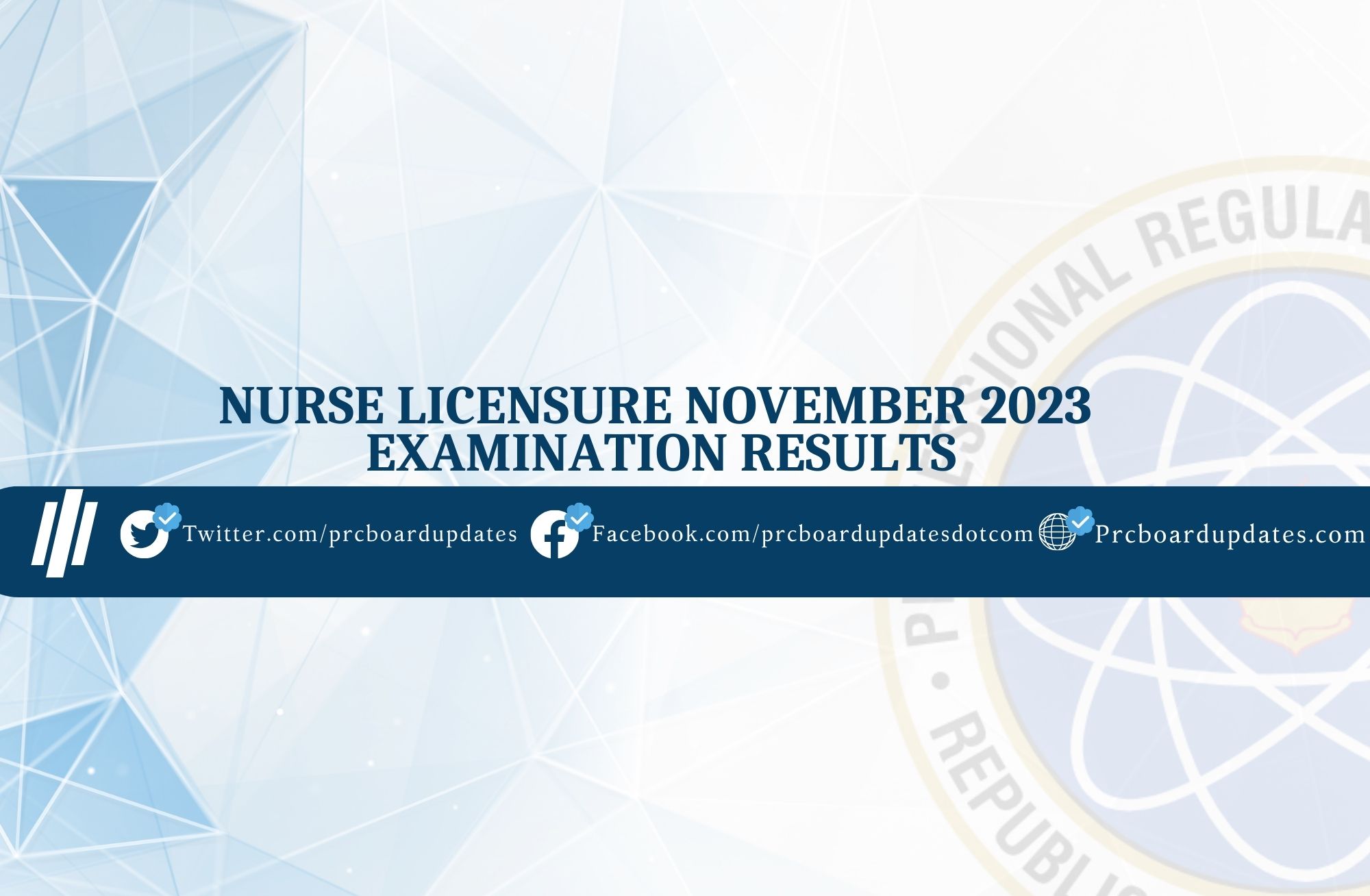 Nurse Licensure November 2023 Examination Results