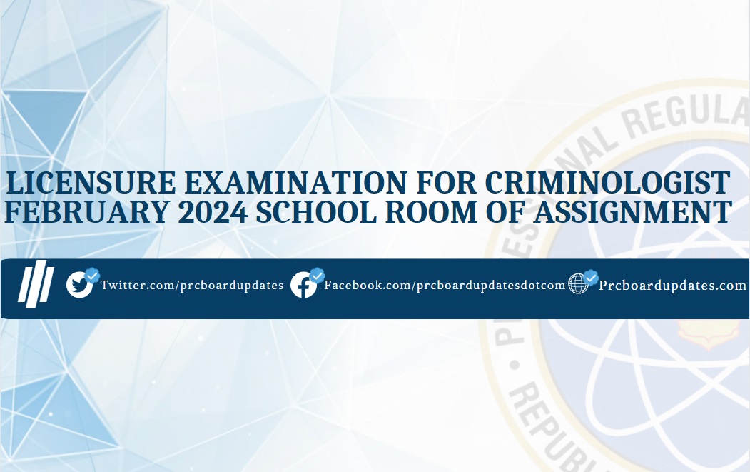 criminology board exam room assignment august 2023