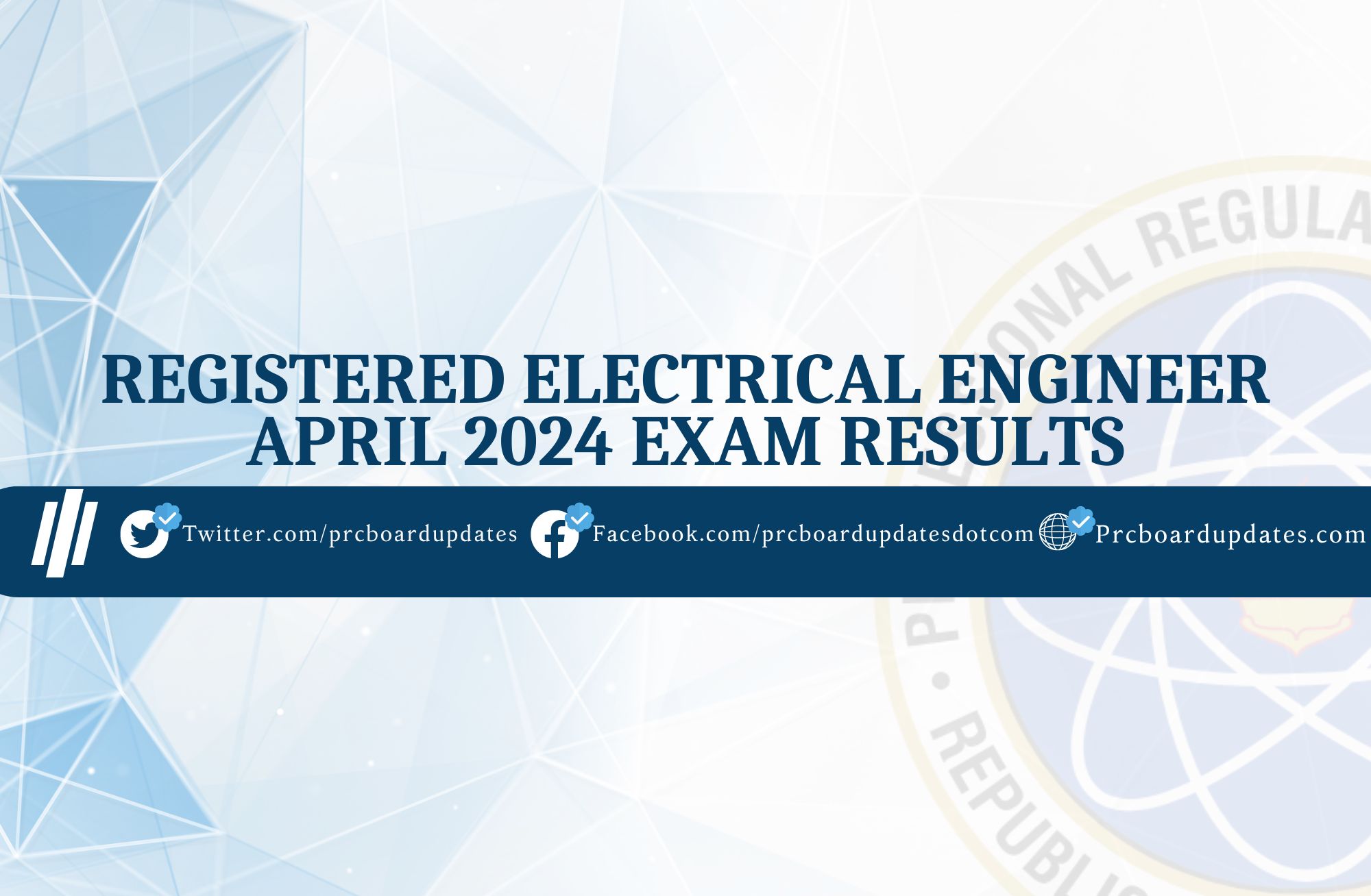 Registered Electrical Engineer April 2024 Exam Results