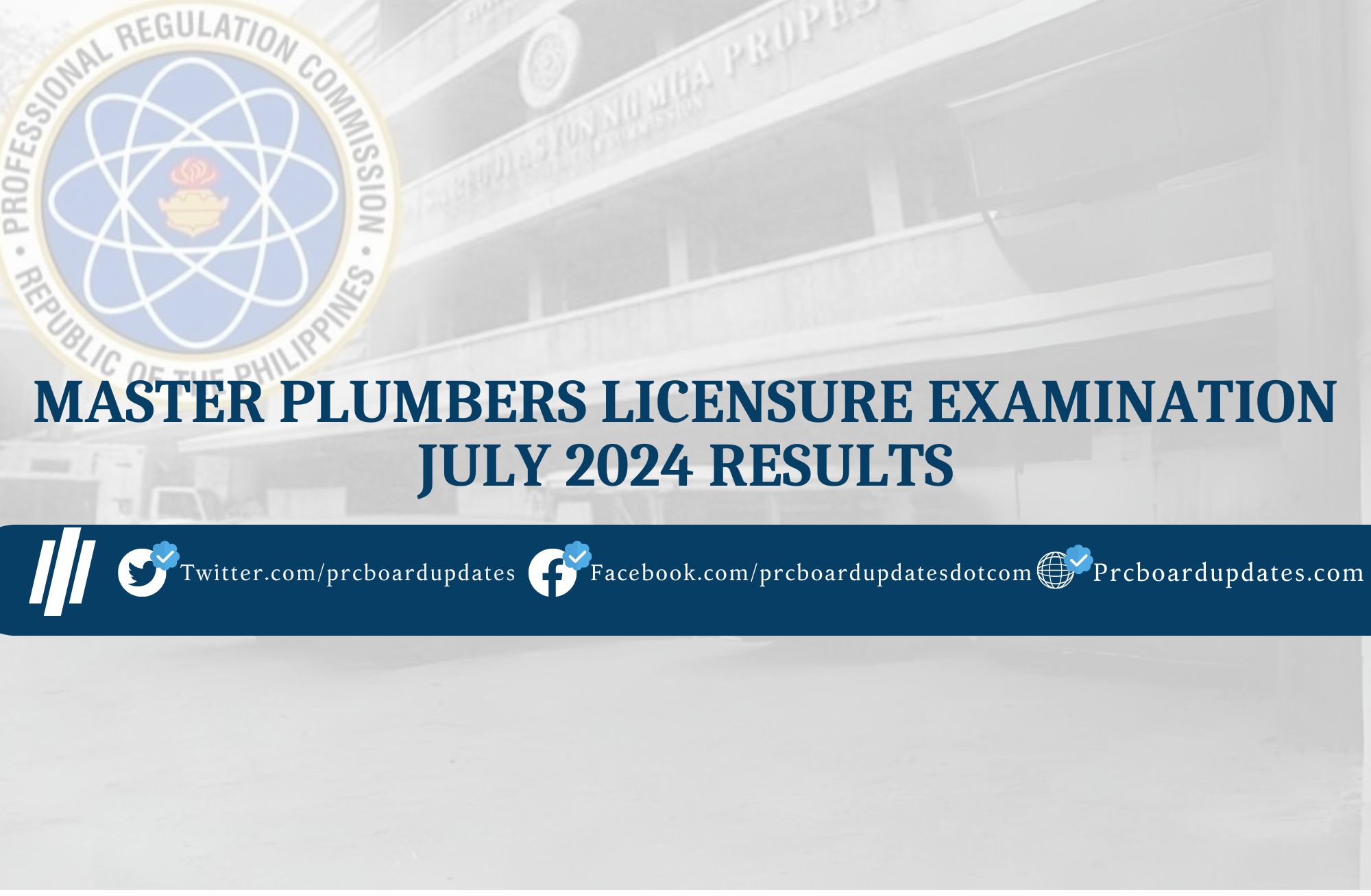 Master Plumbers Licensure Examination July 2024 Results