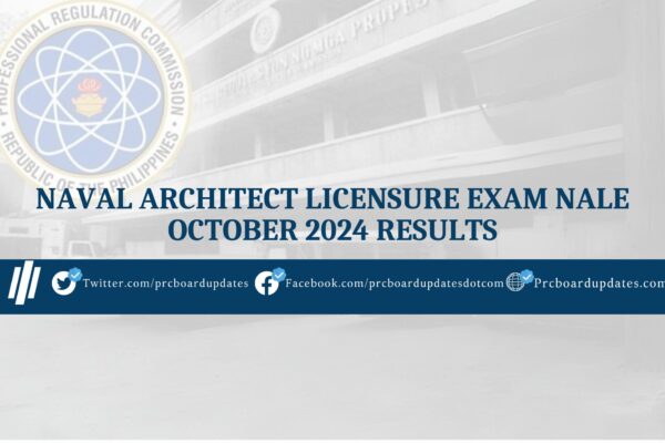 Naval Architect Licensure Exam NALE October 2024 Results