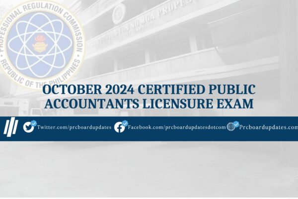 October 2024 Certified Public Accountants Licensure Exam