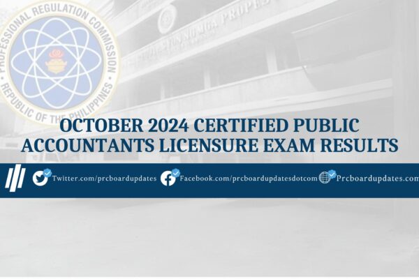 October 2024 Certified Public Accountants Licensure Exam Results