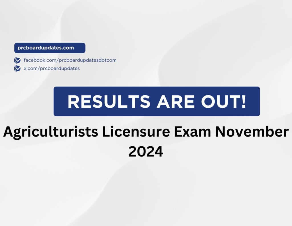 Agriculturist Lic Exam Results November 2024