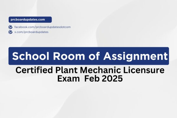 Certified Plant Mechanic Licensure Exam Feb 2025