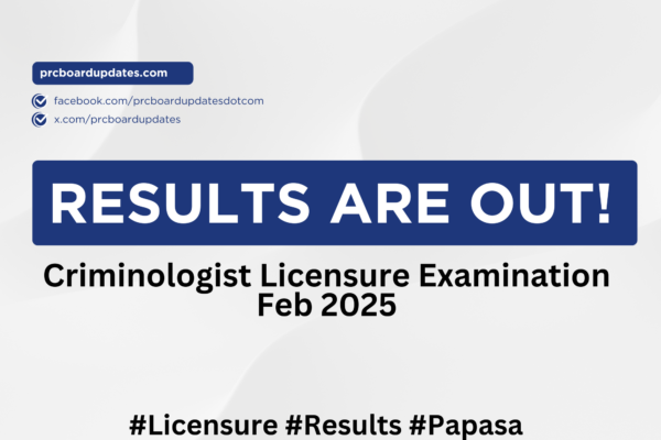 Criminologist Licensure Examination Feb 2025 Results