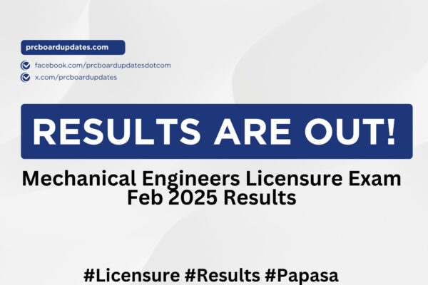 Mechanical Engineers Licensure Exam Feb 2025 Results