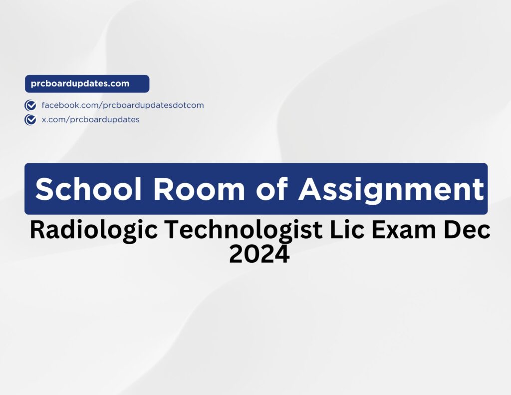 Radiologic Technologist Lic Exam Dec 2024