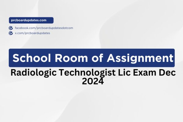 Radiologic Technologist Lic Exam Dec 2024