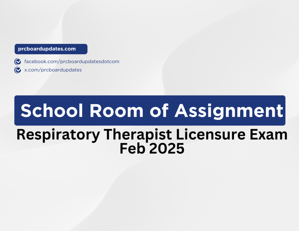 Respiratory Therapist Licensure Exam Feb 2025