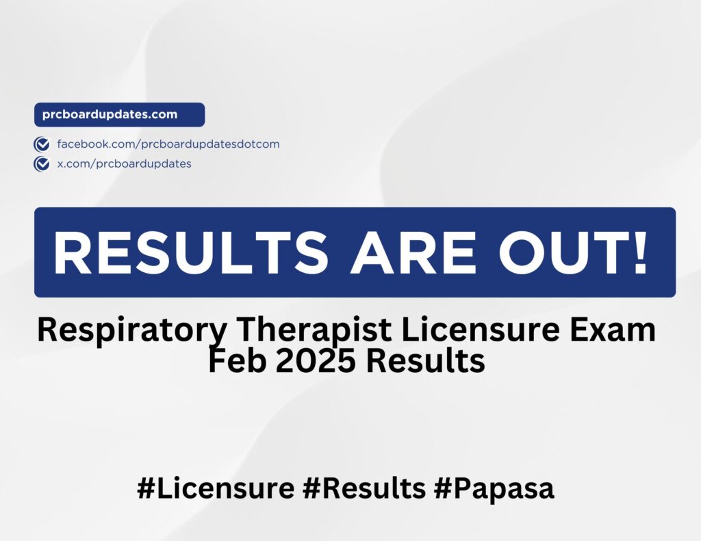 Respiratory Therapist Licensure Exam Feb 2025 Results