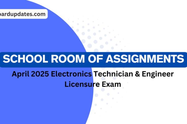 April 2025 Electronics Technician & Engineer Licensure Exam