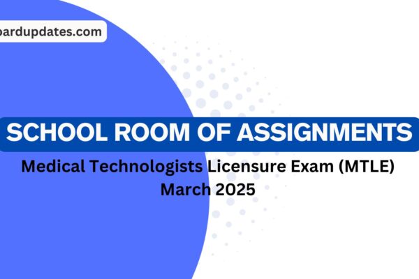 Medical Technologists Licensure Exam (MTLE) March 2025