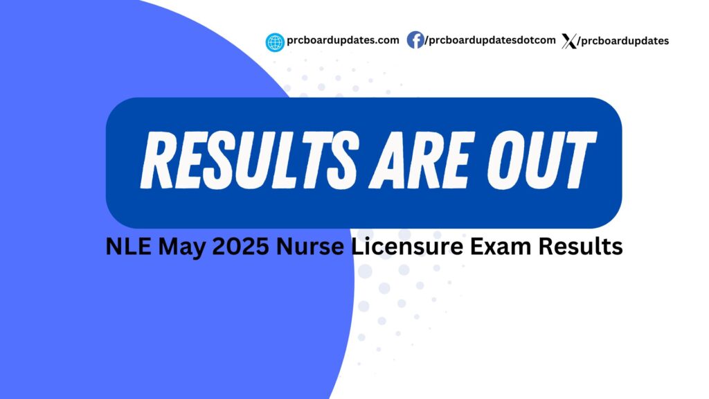 NLE May 2025 Nurse Licensure Exam Results