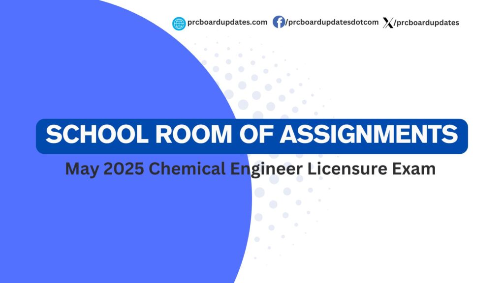 May 2025 Chemical Engineer Licensure Exam