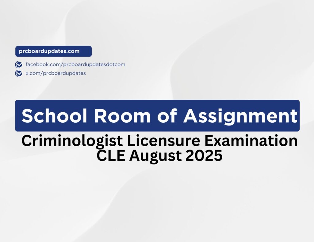 Criminologist Licensure Examination CLE August 2025