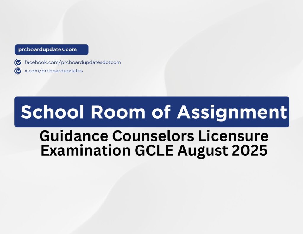 Guidance Counselors Licensure Examination GCLE August 2025