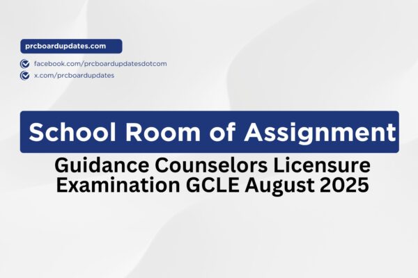 Guidance Counselors Licensure Examination GCLE August 2025