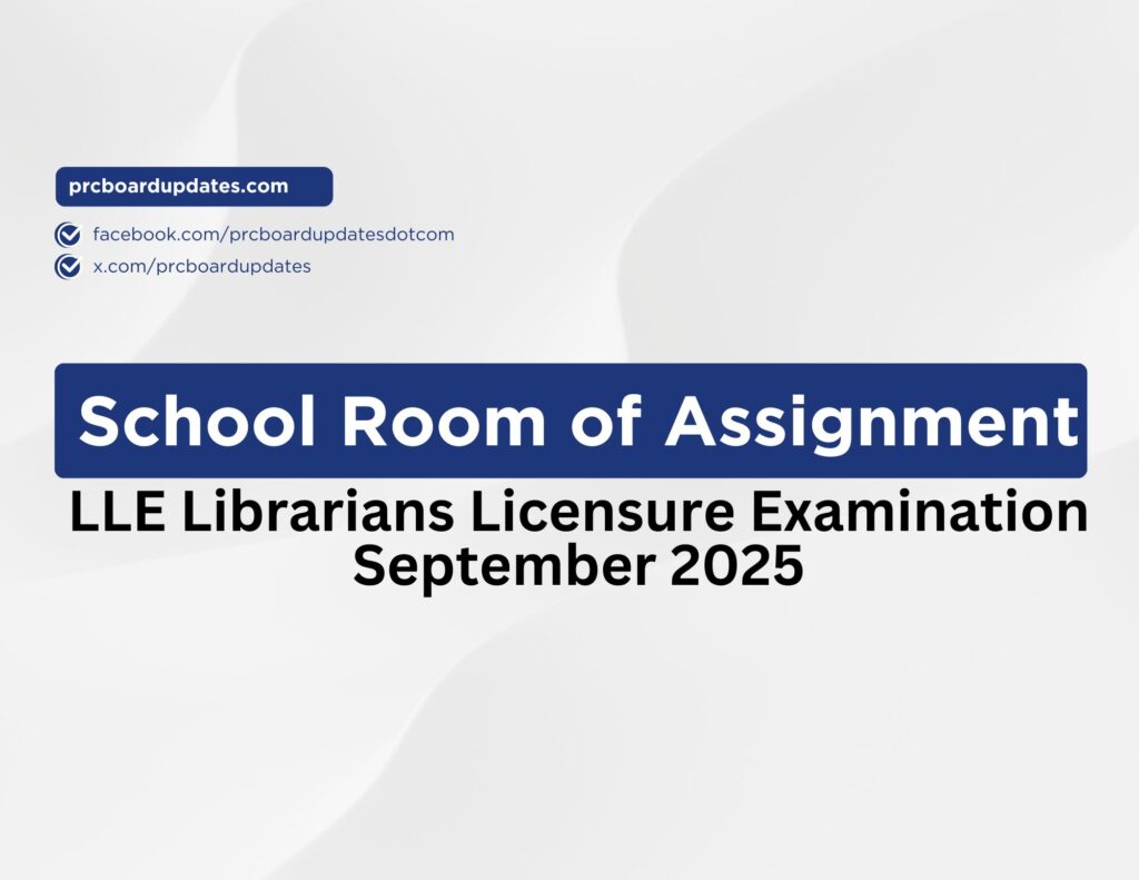 LLE Librarians Licensure Examination September 2025