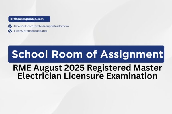 RME August 2025 Registered Master Electrician Licensure Examination