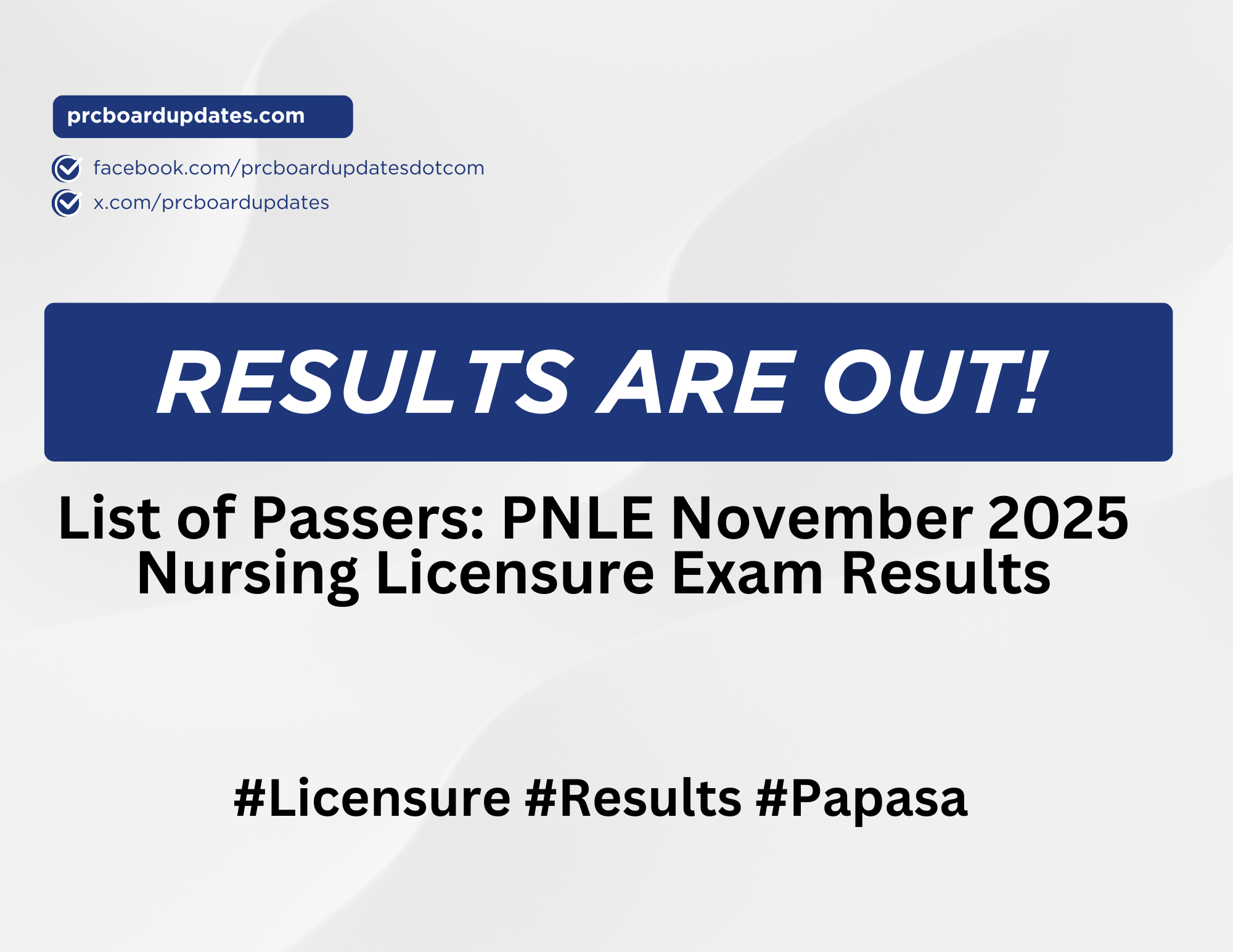 List of Passers: PNLE November 2025 Nursing Licensure Exam Results